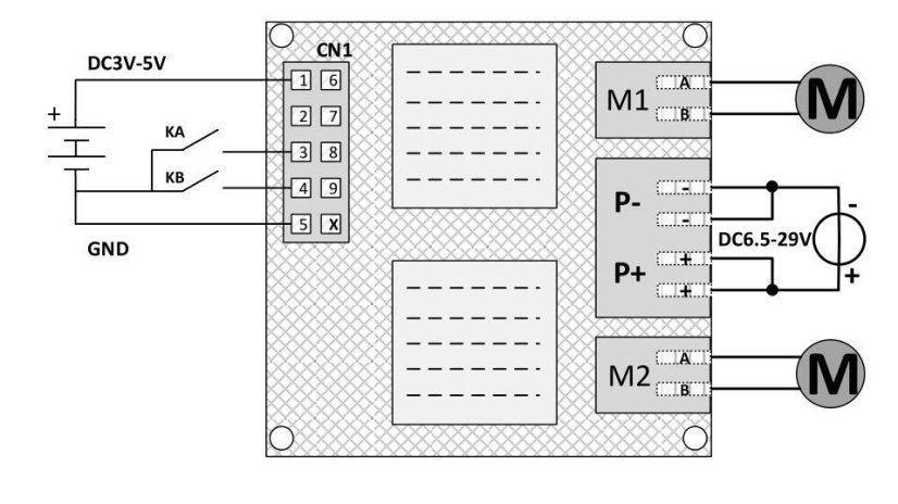 2x12A 12V-24V Dual DC Motor Driver H-Bridge L298N BTS7960 PWM Input