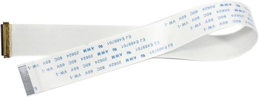 FM09 eDP 30pin plochý kabel 25cm - Typ kabelu: nestíněný 