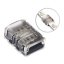 50ks 4pinový konektor pro 10mm LED RGB epoxy pásek 5050 - Model: Strip-to-cable - DJ-N10XB-4