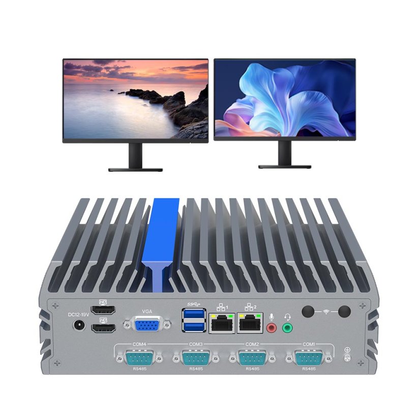 IEXP-732 Mini Industrial PC, Triple Display, Dual LAN