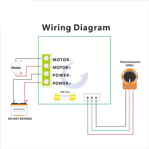Speed Controller CCMHCW 12V-40V 10A for DC Motors