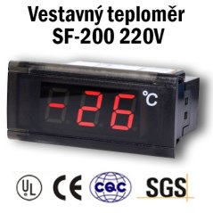 Vestavný digitální teploměr SF-200 220V