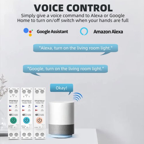 63A 1P+N WIFI Smart Switch a Elektroměr KWh - Model: TXCB2-TWM