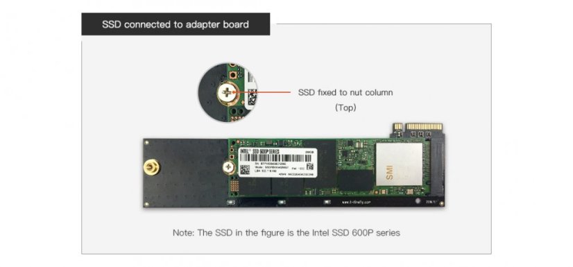Adaptér PCIe M.2 na SSD