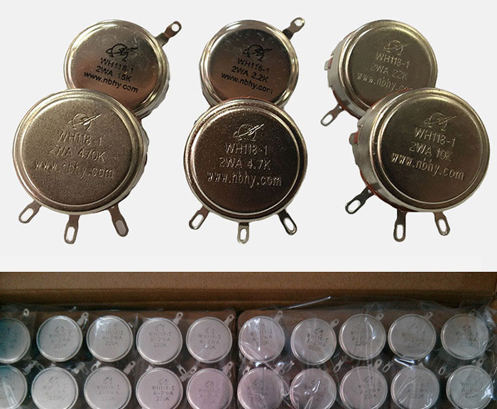 WH118-1A XH2.54 3P Lineární Potenciometr 47k