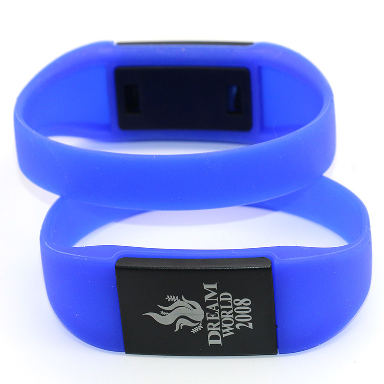 CX02155 T5577 125kHz RFID Silikonový Náramek s Přepisovatelným ID - Barva: Modrá