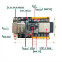 ESP32-S3-WROOM-1 AI Smart Voice doska
