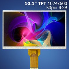 10.1" TFT displej, 1024x600, RGB, 50pin