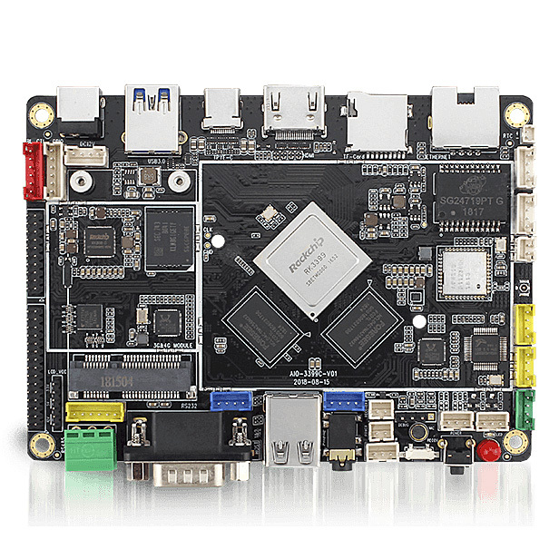 AIO-3399C Quad-Core High Performance Board - Memory: 4GB/32GB