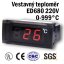 Vestavný digitální teploměr ED680 - 0 až 999 °C, 220V