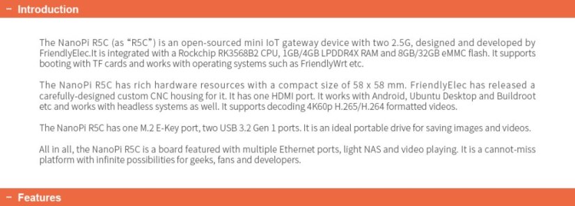 NanoPi R5C LPDDR4X Router
