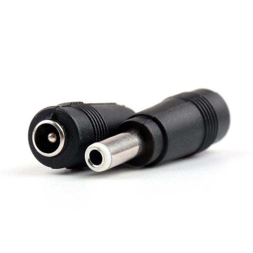 DC napájecí adaptér konektor redukce 5.5x2.1mm na 5.5x2.5mm