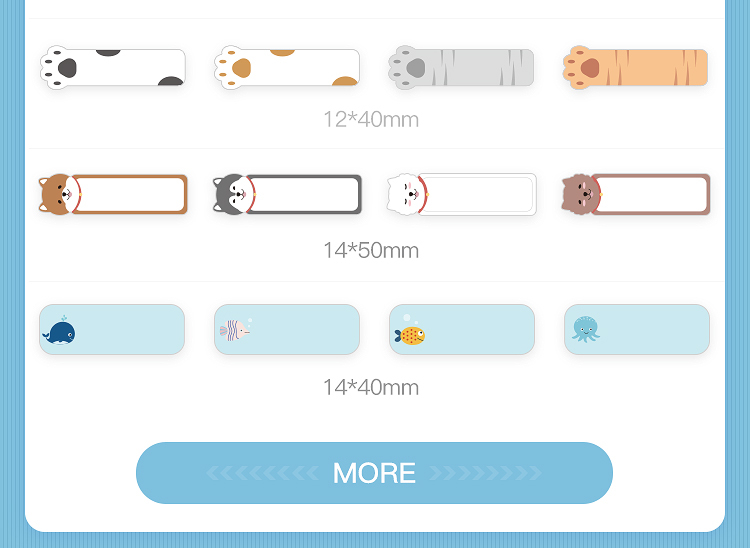 Nalepovací štítky NIIMBOT D11/D110 - Termotransferové - Nalepovací štítky: D11/D110 nalepovací štítky (57) R14*50-130 WHITE-B na šperky