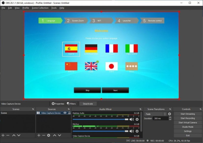 LH-2HD HDMI na USB Převodník s 1080P@60FPS
