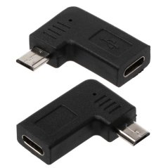 UC-213-RI USB-C F to micro USB M with 90° angled connector