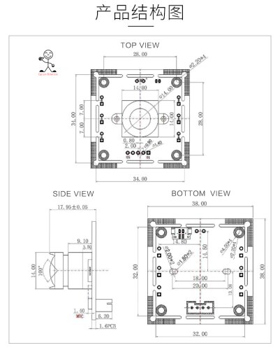 HBVCAM 1918WDR 2MP AR0230 USB Kamera Modul