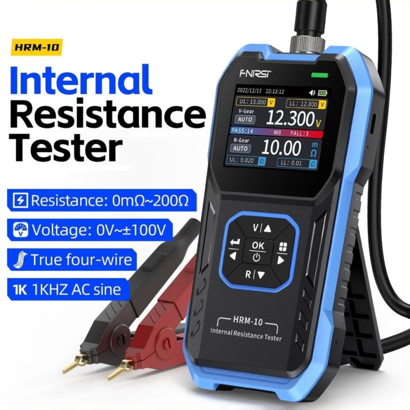 HRM-10 Tester Vnitřního Odporu Baterií