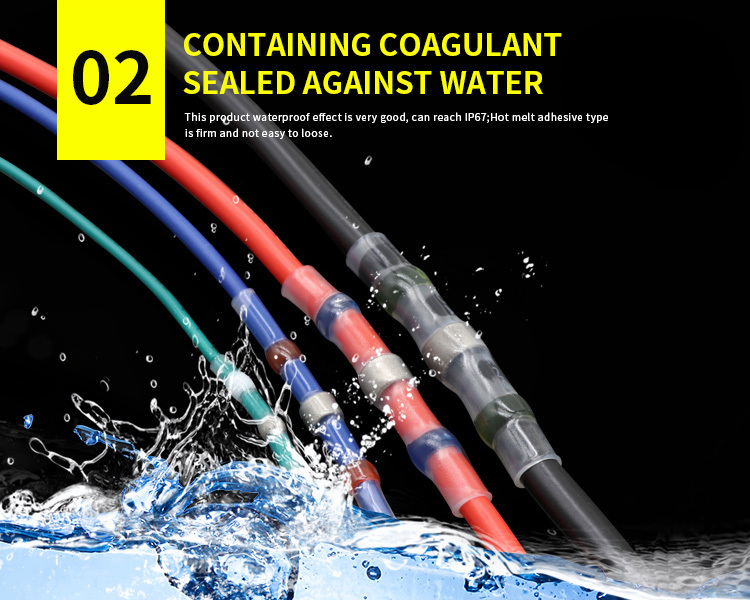 Waterproof Solder Connectors with Heat Shrink Tubing – Set of 58/100/110 Pieces