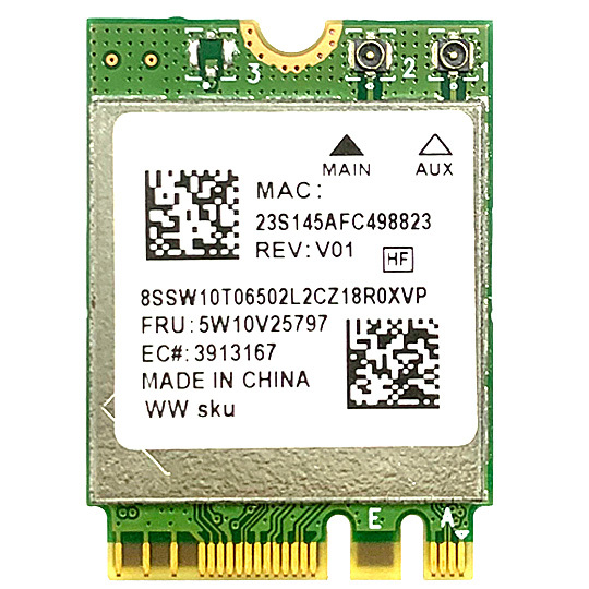 WiFi karta RTL8852AE M.2 NGFF s Bluetooth 5.2