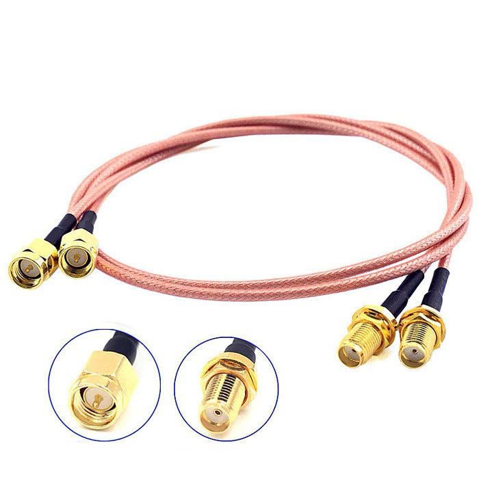 Antenna Cable Pigtail SMA F - SMA M RG316 - Length: 10cm