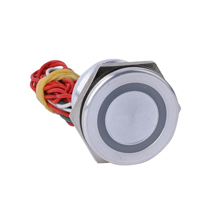 Piezo tlačítko 24V, IP68 PS22B-PNOF-EG24V/S, 22 mm - Bezúdržbový spínač