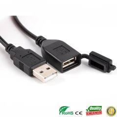 USB A prodlužovací kabel s protiprachovém krytu 50 cm