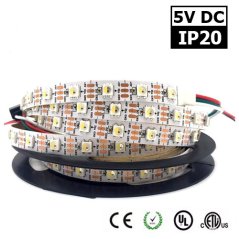 RGB LED páska 2812 WS2812 SMD 5050 5m 60LED/m IP67