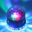 RGB LED Křišťálová koule ES-01 - Otočné Disco Světlo
