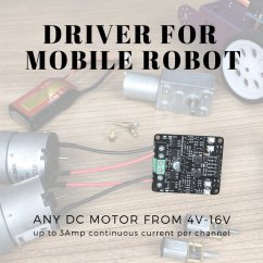 MDD3A 3A 4V-16V DC ovládač motora (2 kanálový)