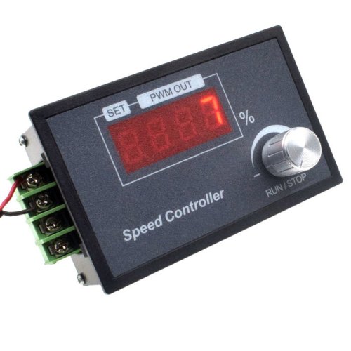 QA-26C 6-60V DC PWM LCD regulátor otáček pro stejnosměrné motory