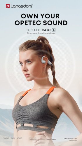 OPENTEC Race 4 open-ear sluchátka – Bezdrátová sportovní sluchátka