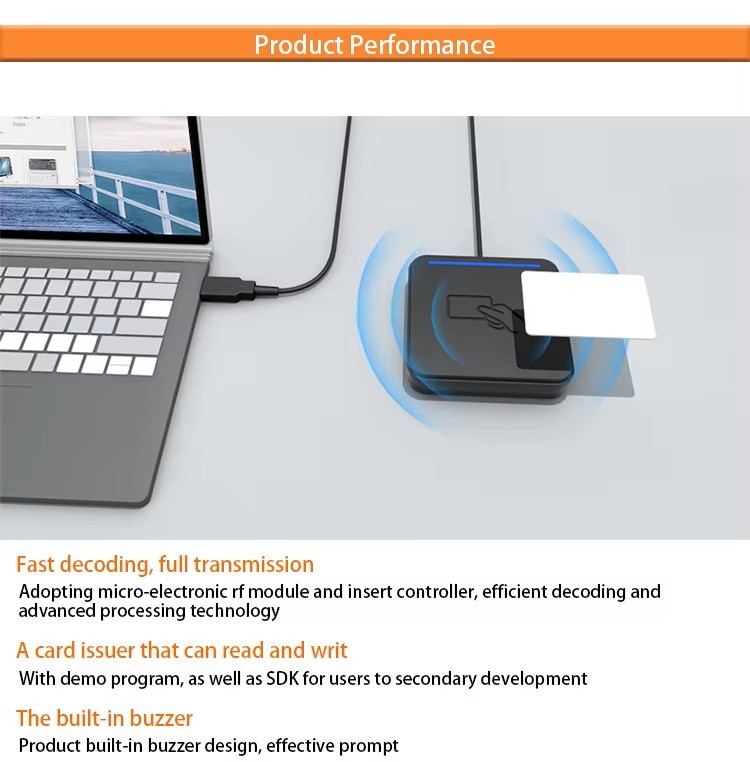 A6 Dual-Frequency RFID Card Reader