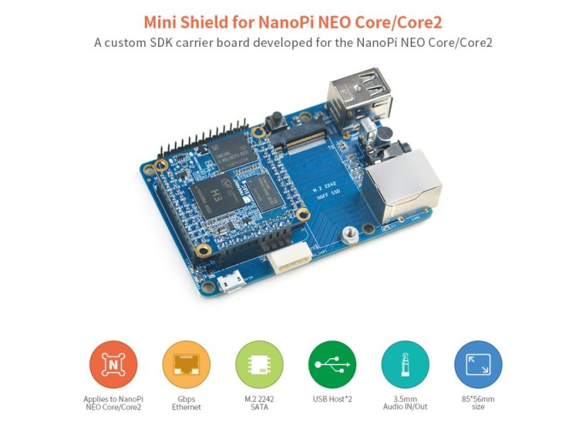 Nano Pi Mini Shield pro NEO Core/Core2