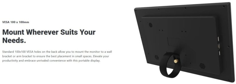 14" řada WF 1, průmyslový Android tablet, dotyk, PoE a VESA