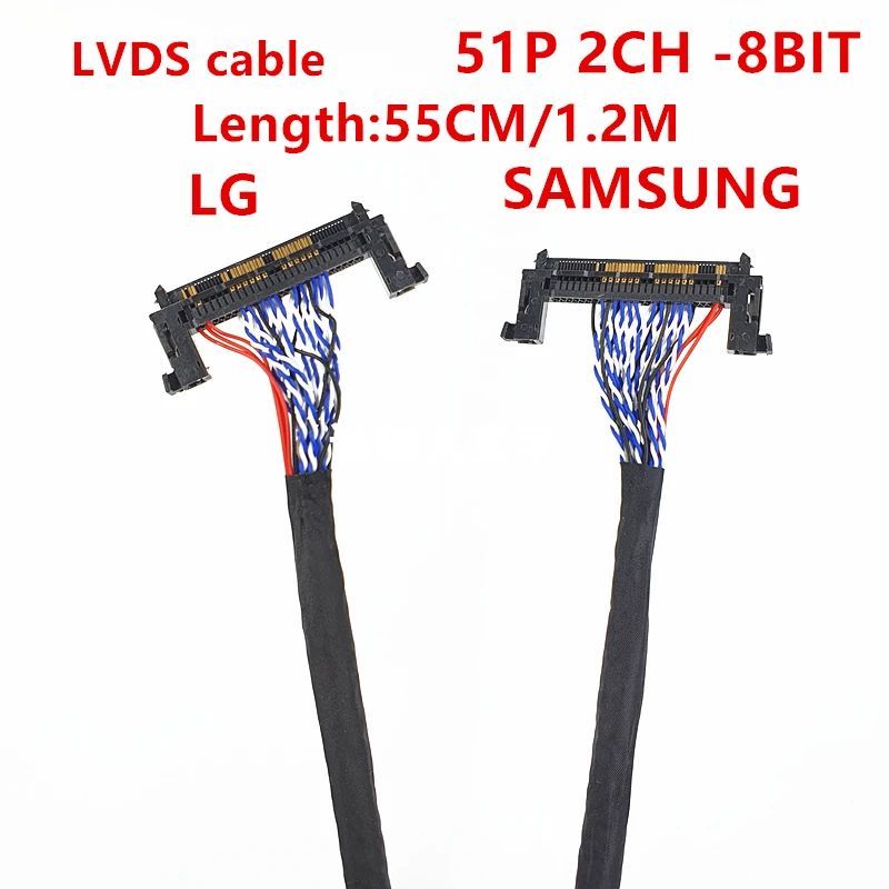 FIR-E51PIN 2ch 8bit LVDS kabel pro displeje LG/Samsung - Model: pro Samsung, 100cm