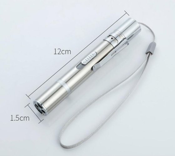 TP-703-3 UV LED svítilna s červeným laserem 395nm