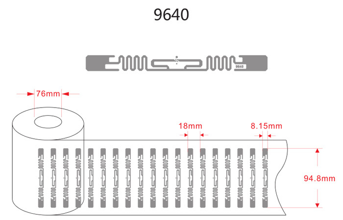 RAIN UHF RFID 915MHZ H3 ISO 18000-6C Tag