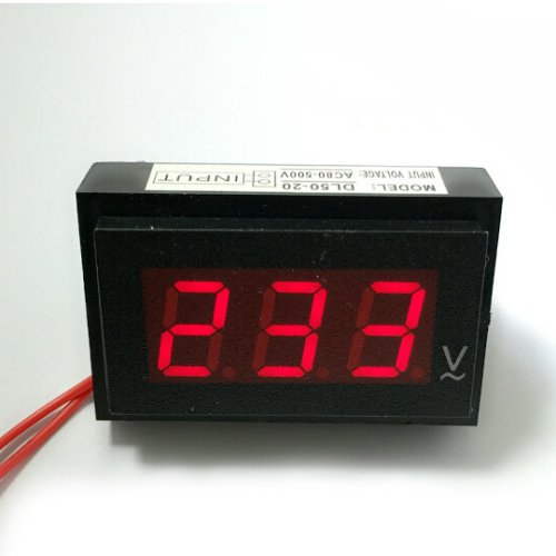 LED digitální voltmetr DL50-20 AC 80-500V