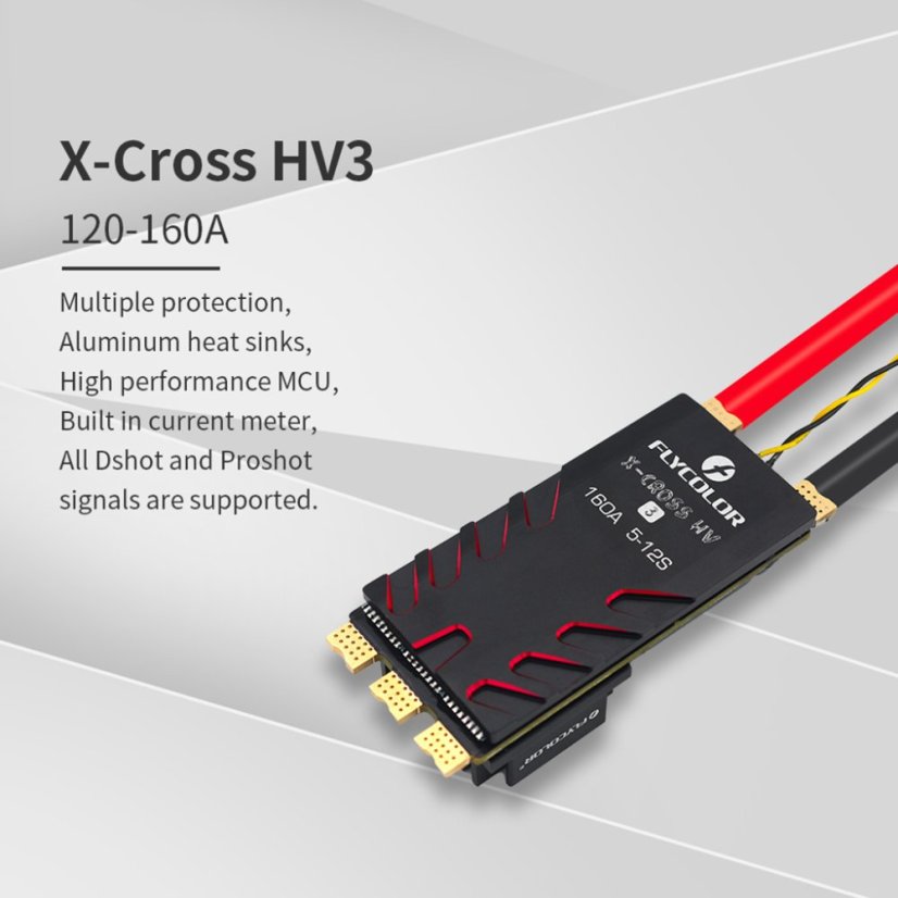 Flycolor X-Cross HV3 - ESC pro multirotory 12S