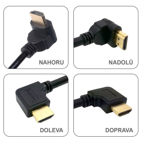 Prodlužovací kabel 0.5m HDMI - HDMI zástrčka
