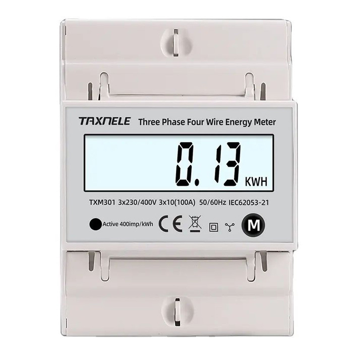 TXM301 Three-Phase Digital Electric Meter for DIN Rail