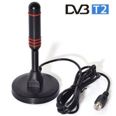 DTV-07 Kompaktní pasivní DVB-T2 anténa s 3m kabelem