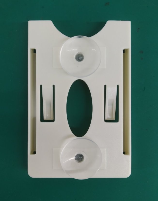 Držák RFID přístupové karty - Držák karty: bílý, s přísavkami, tloušťka 9 mm