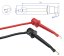4mm Banana Measuring Cable with Hook - 0.5m