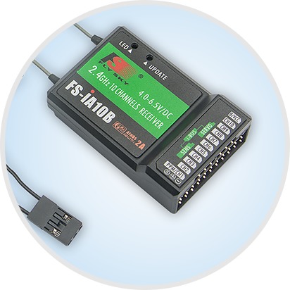 FlySky RC přijímač - Vysoký výkon a spolehlivost - Model: FS-iA10B