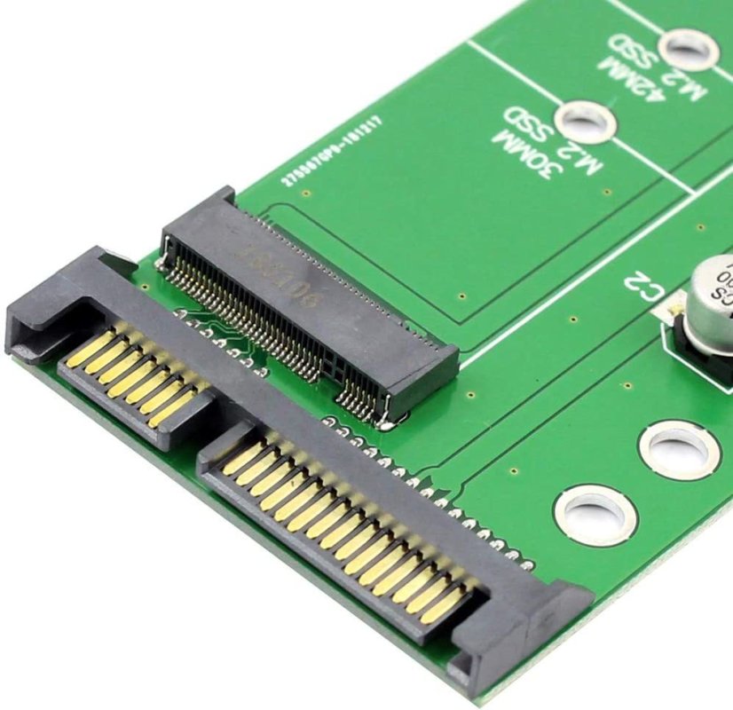 Adaptér SATA 3 na M.2 (NGFF) SSD 7+5pin, Karta B Key