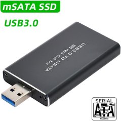 mSATA na USB 3.0 adaptér SSD disku ASM1153E