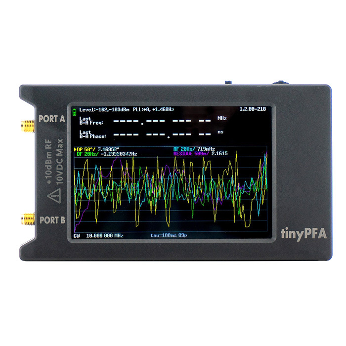tinyPFA - Portable Phase and Frequency Analyzer