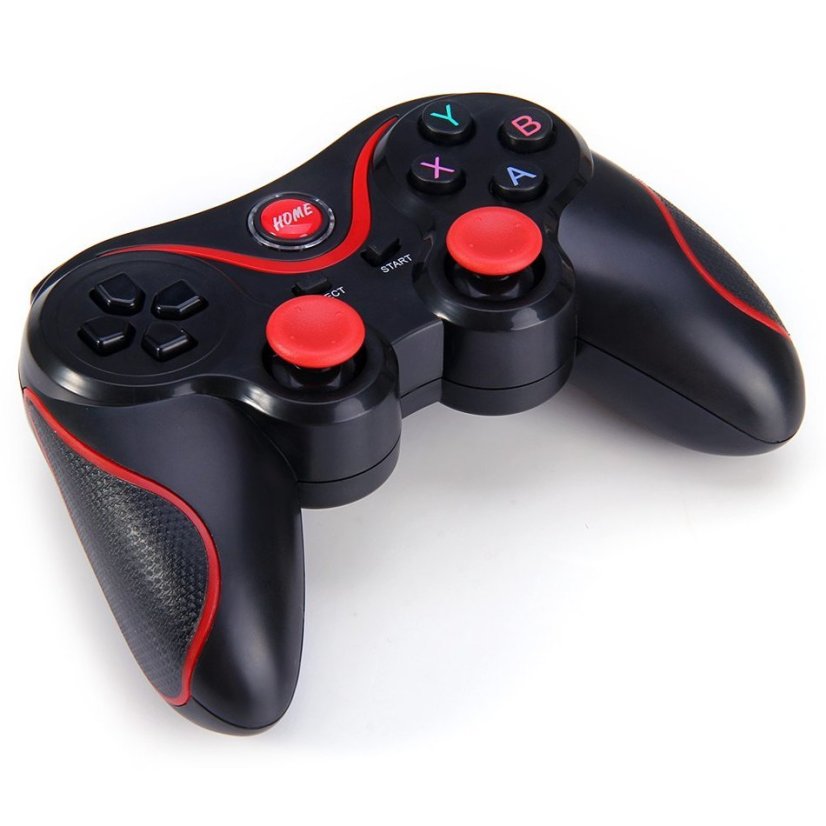 A8 Bluetooth Gamepad s Držákem pro Mobilní Telefony - Barva: Bílá