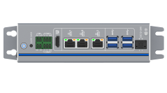 IEXP-312 priemyselné PC, Intel N97, 3× LAN, bez ventilátora, DIN lišta